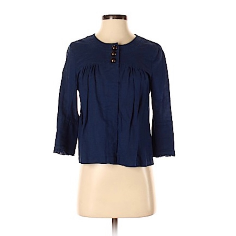 J. Crew brass buttoned jacket